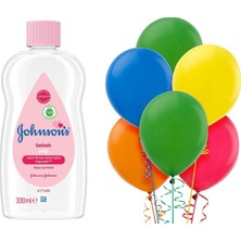 Johnsons Baby Bebek Yağı + 10 Adet Balon Set