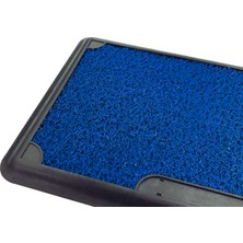 Olunca Dezenfektan Havuzlu Kıvırcık Kapı Önü Hijyen Paspas  45 x 70 cm  Mavi  Blue