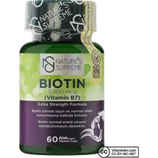 Nature's Supreme Biotin 5000 Mcg 60 Kapsül