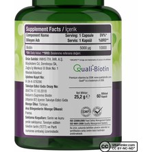 Nature's Supreme Biotin 5000 Mcg 60 Kapsül