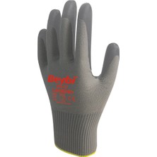 Beybi Pu-17 Legend Pu Kaplı Polyester Örme İş Eldiveni Gri No: 10