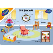 Playwood  Ahşap Tutmalı Puzzle Ev Eşyaları
