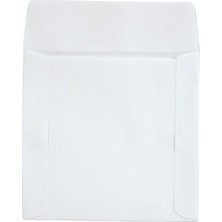 Doğan Zarf CD Zarfı Beyaz Düz 90 gr 12,5 x 12,5 cm 100'lü