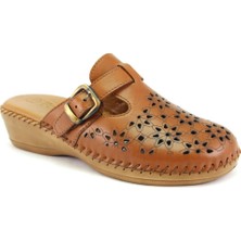 Forelli 80625 Kadın Taba Deri Sabo Terlik