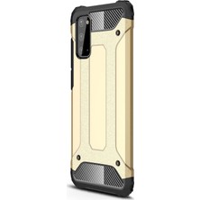 Microsonic Samsung Galaxy S20 Kılıf Rugged Armor Gold