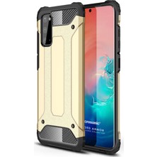 Microsonic Samsung Galaxy S20 Kılıf Rugged Armor Gold