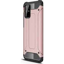 Microsonic Samsung Galaxy S20 Plus Kılıf Rugged Armor Rose Gold