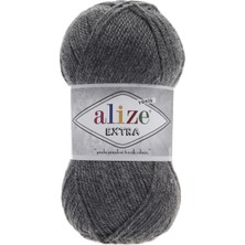 Alize Extra 182 Koyu Gri Melanj