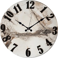 Markakanvas Mermer Desenli Duvar Saati
