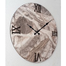 Markakanvas Mermer Desenli Duvar Saati