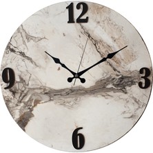Markakanvas Mermer Desenli Duvar Saati