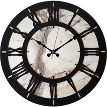 Markakanvas Mermer Desenli Duvar Saati