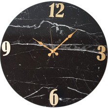 Markakanvas Mermer Desenli Duvar Saati