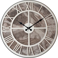 Markakanvas Mermer Desenli Duvar Saati