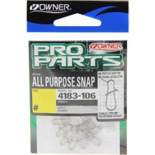 Owner Pro Parts All Purpose Snap ( Kaşık Maket Balık Klipsi )