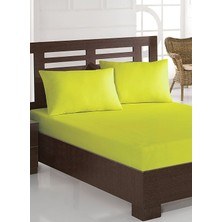 Şanlı Tek Kişilik Penye Lastikli Çarşaf 100 x 200 Cm Yağ Yeşili