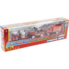 Mega Oyuncak Die Cast Metal Tırlı + Jeepli Itfaiye Seti