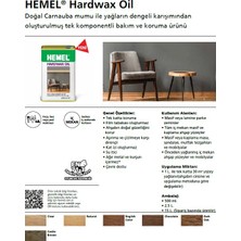 HEMEL Hardwax Oil Doğal Bakım ve Koruma Ürünü Clear 500 ml