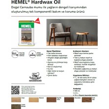 HEMEL Hardwax Oil Ahşap Bakım ve Koruma Ürünü Castle Brown 500 ml