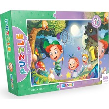 Blue Focus 100 Parça Puzzle - Kelebek Avcıları