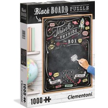 Clementoni - 1000 Parça Blackboard Yetişkin Puzzle - Think Outside the Box