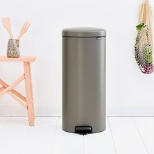 Brabantia Çöp Kutusu 30 lt Newicon Pedallı Platin Rengi