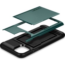 Spigen Apple iPhone 11 Pro Max Kılıf Slim Armor CS Midnight Green - ACS00413