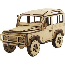 3D Sergi Ahşap LR Defender Jeep Maketi 131 Parça