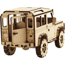 3D Sergi Ahşap LR Defender Jeep Maketi 131 Parça