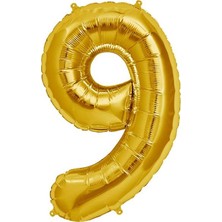 Balonevi 9 Folyo Balon Gold