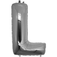 Balonevi L Folyo Balon Gümüş