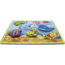 Ağaçtanya Ahşap 3D Puzzle Deniz Hayvanları 05