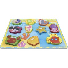 Ağaçtanya Ahşap 3D Puzzle Deniz Hayvanları