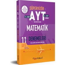 Test Okul Yayınları Süpervizör AYT Matematik Denemeleri 11'li 5 Sarmal 6 Genel Deneme 11 ve 12.sınıf 1.Dönem