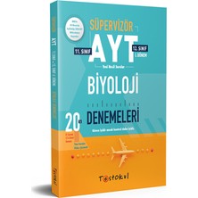 Test Okul Yayınları Süpervizör AYT Biyoloji Denemeleri 20 Li 8 Sarmal 12 Genel Deneme 11 ve 12.sınıf 1.Dönem