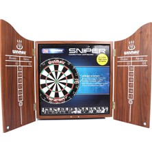 Winmau Profesyonel Dartbord Hedef Tahtası Seti (Dart Tahtası, 6 Adet Ok, Kabin)