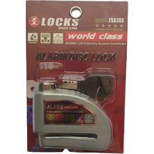Locks Alarmlı Disk Kilidi Yüksek Ses Çelik Gövde