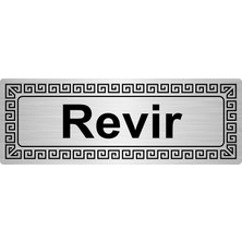 Özarslan DizaynRevir Metal Yönlendirme Levhası Gümüş 7 x 20 cm