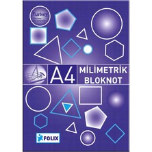 MİLİMETRİK Bloknot A4 MAVİ 30 Yaprak