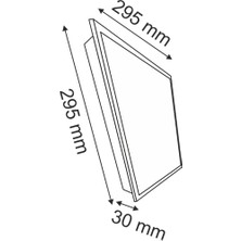 Helios Opto 30 x 30 Backlight Clip-In Panel LED Armatür Beyaz