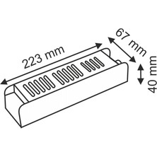 Helios Opto 24V 240W 10A Metal Kasa Adaptör