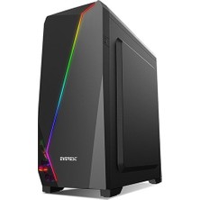 Everest X-line Rainbow Fan + RGB Şerit USB 3.0 Oyuncu Kasası