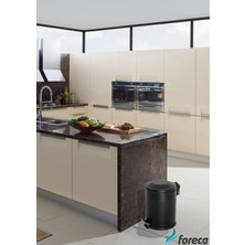 Eforeca Siyah Vintage Çöp Kovası 5 lt