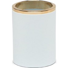 Primanova Lenox Gold Diş Fırçalığı Beyaz Altın Çerçeveli