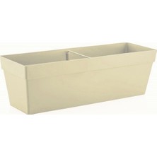 Serinova Yalı Balkon Saksı 10.8 lt Kirli Beyaz