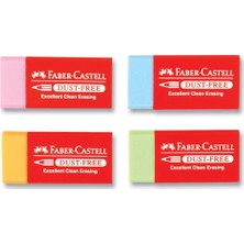 Faber-Castell Dust-Free Renkli Silgi 24'lü