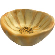 Alla Ceramics Papatya Mini Kase Servis Tabağı