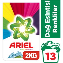 Ariel  2 kg Toz Çamaşır Deterjanı Dağ Esintisi Renkiler İçin