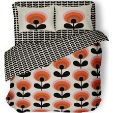 Helen George Retro Flora Çift Kişilik Nevresim Takimi