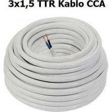 Deparsistem 3 x 1,5 mm Çok Telli Cca Ttr Kablo 15 m